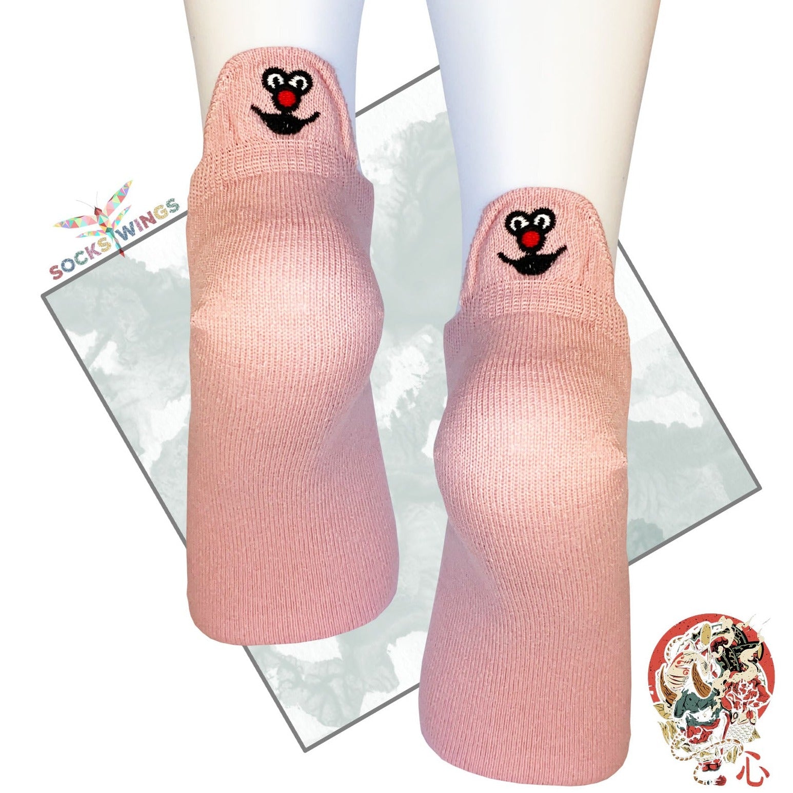 Smile Pink Little Socken