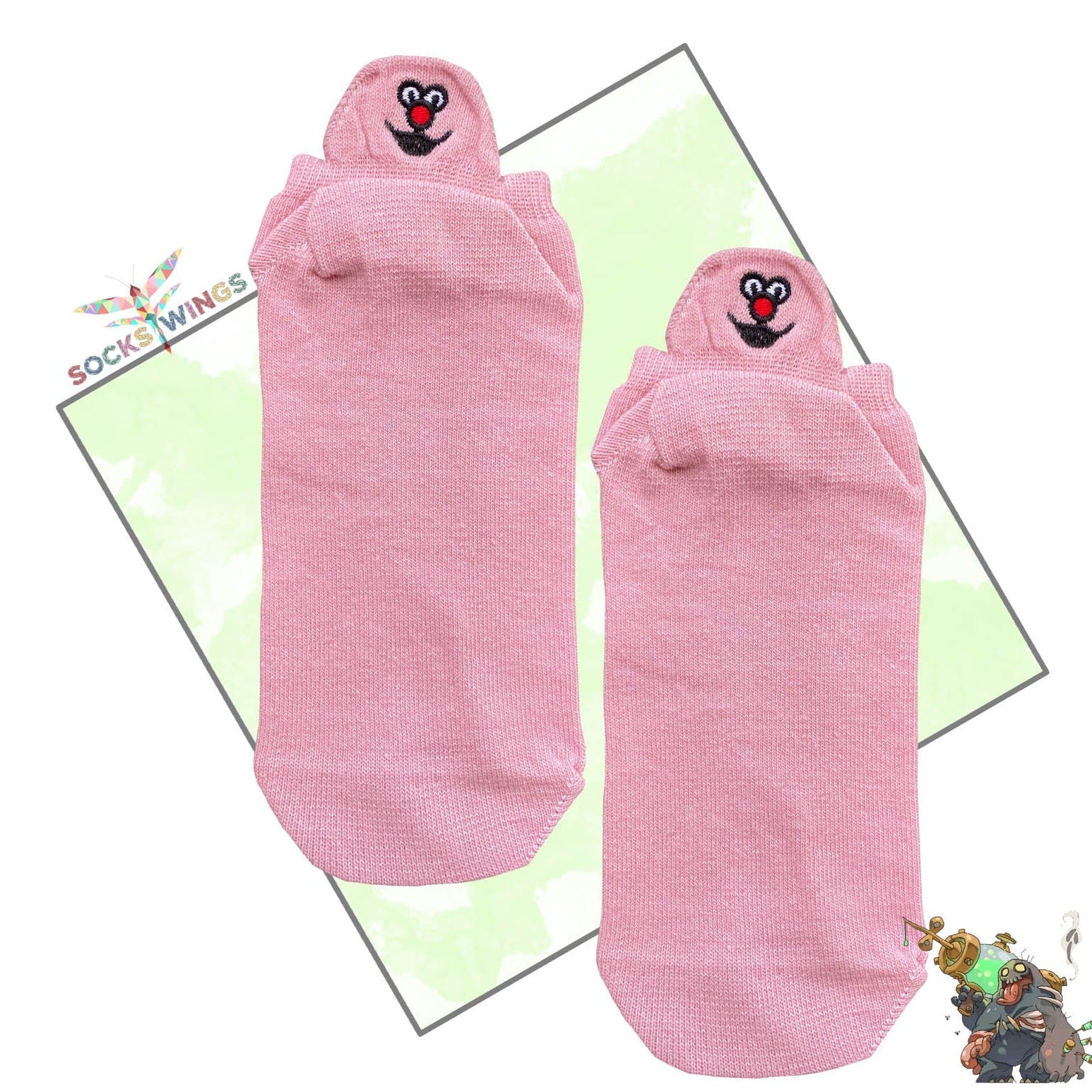 Smile Pink Little Socken