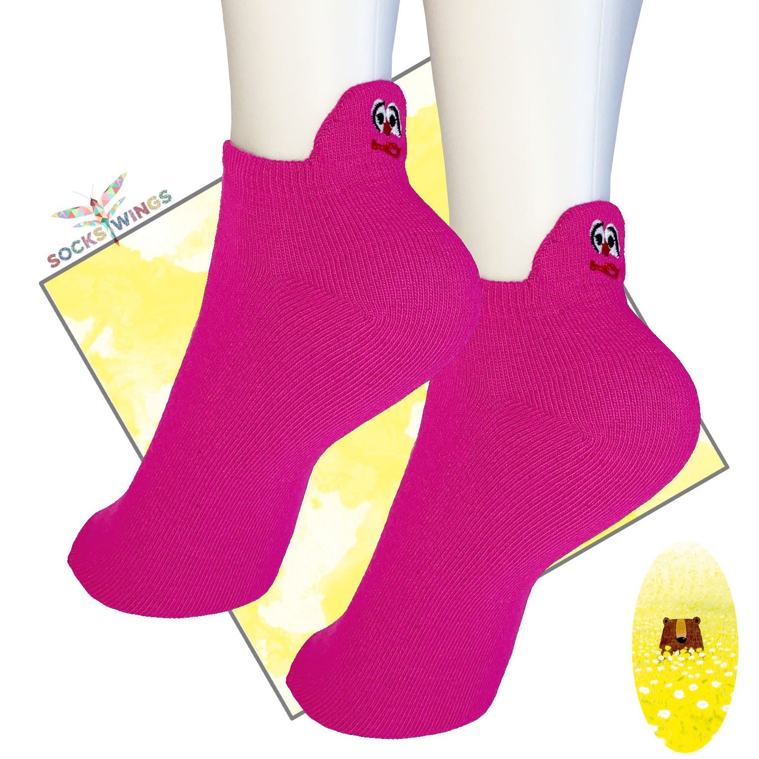 Rosa Kiss Little Socken