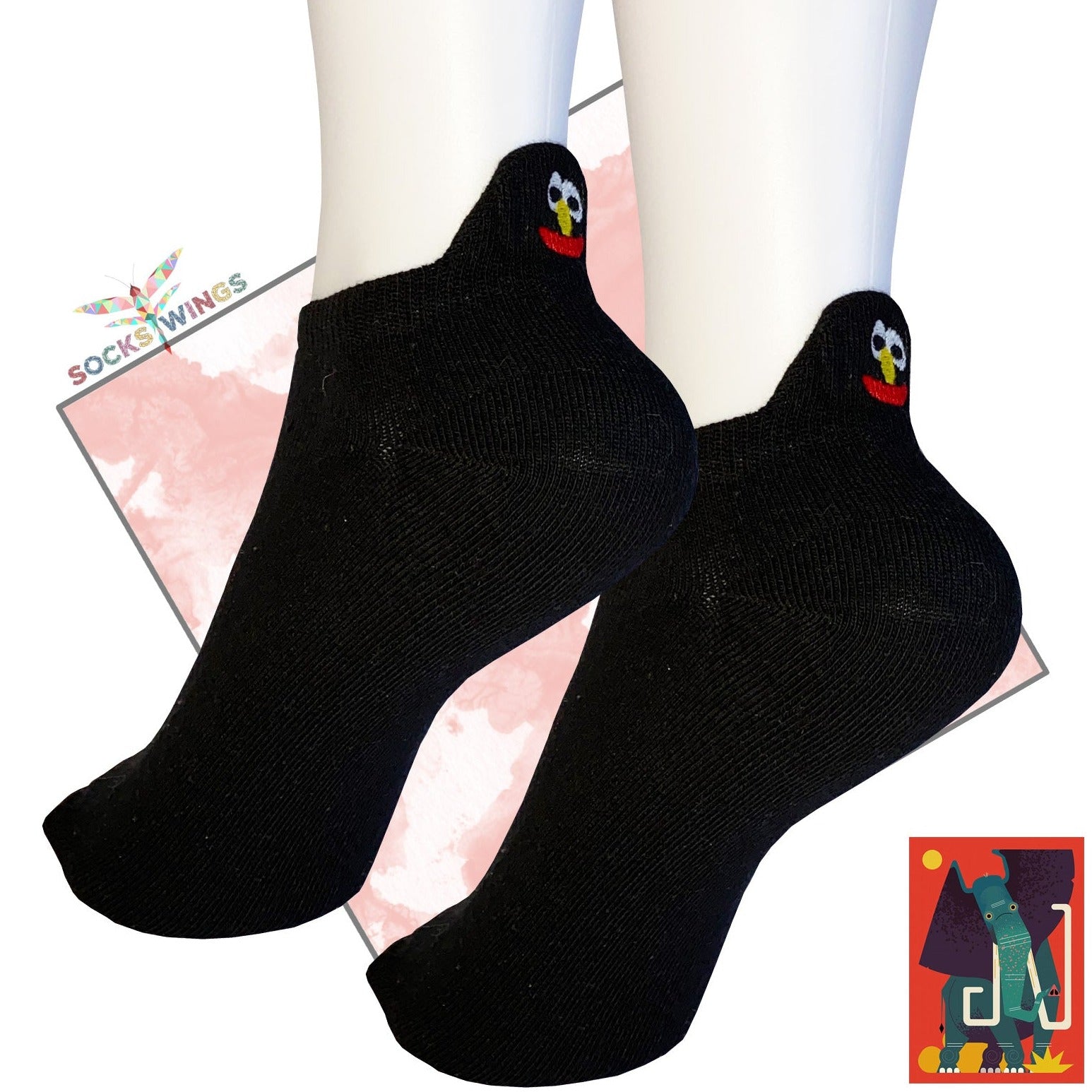 Black Cool Little Socken