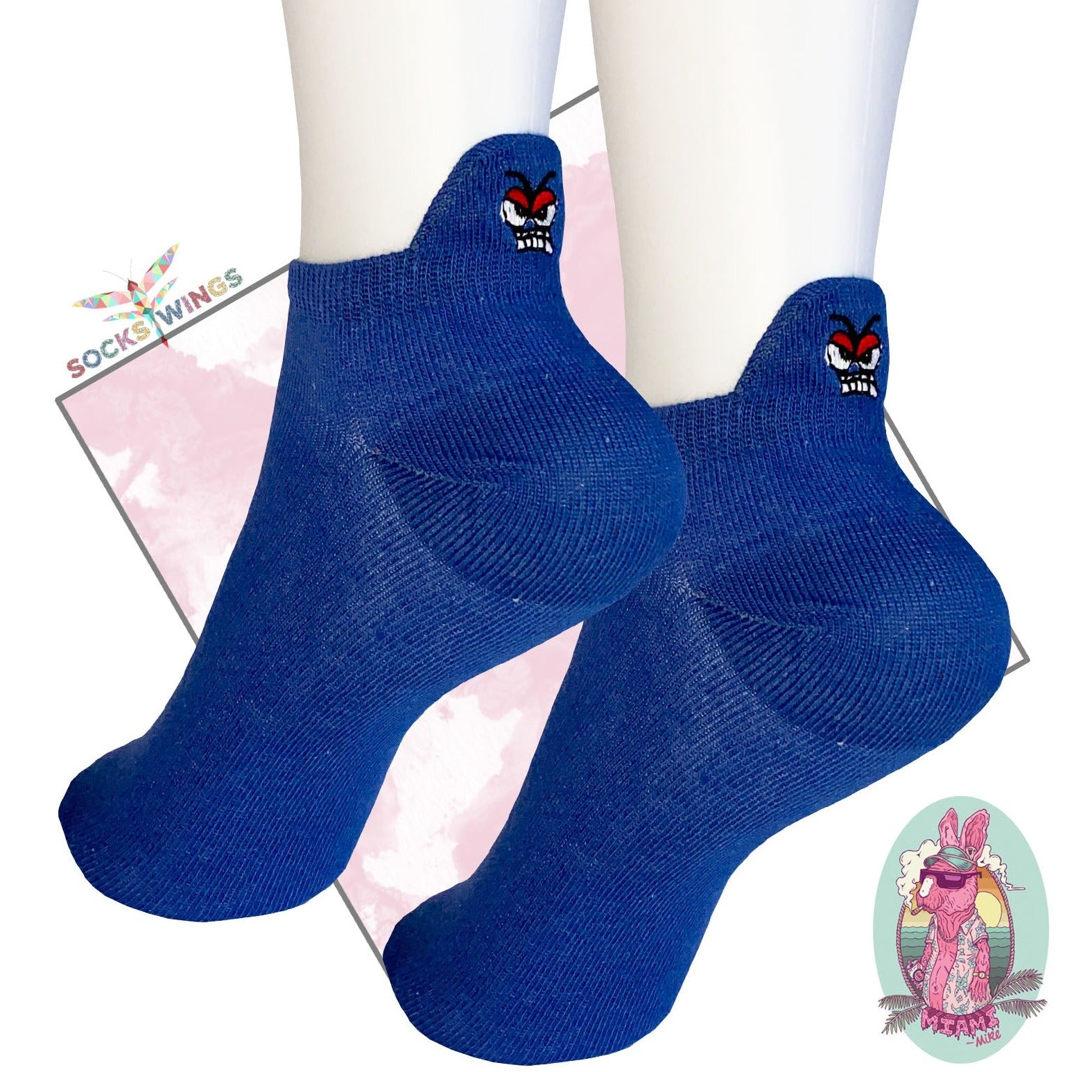 Angry Blau Little Socken