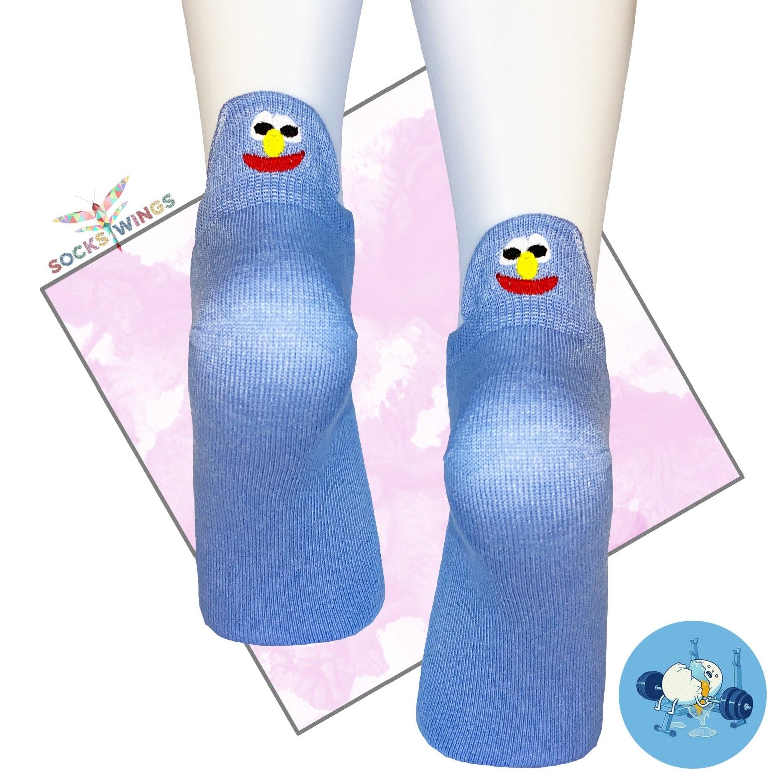 Run Blau Little Socken