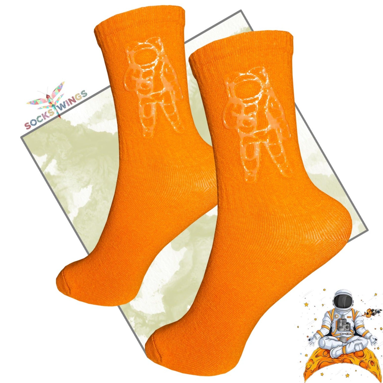 Astronaut Orange Socken