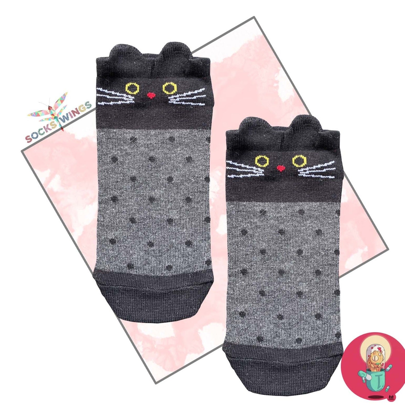 Black Cat Little Socken