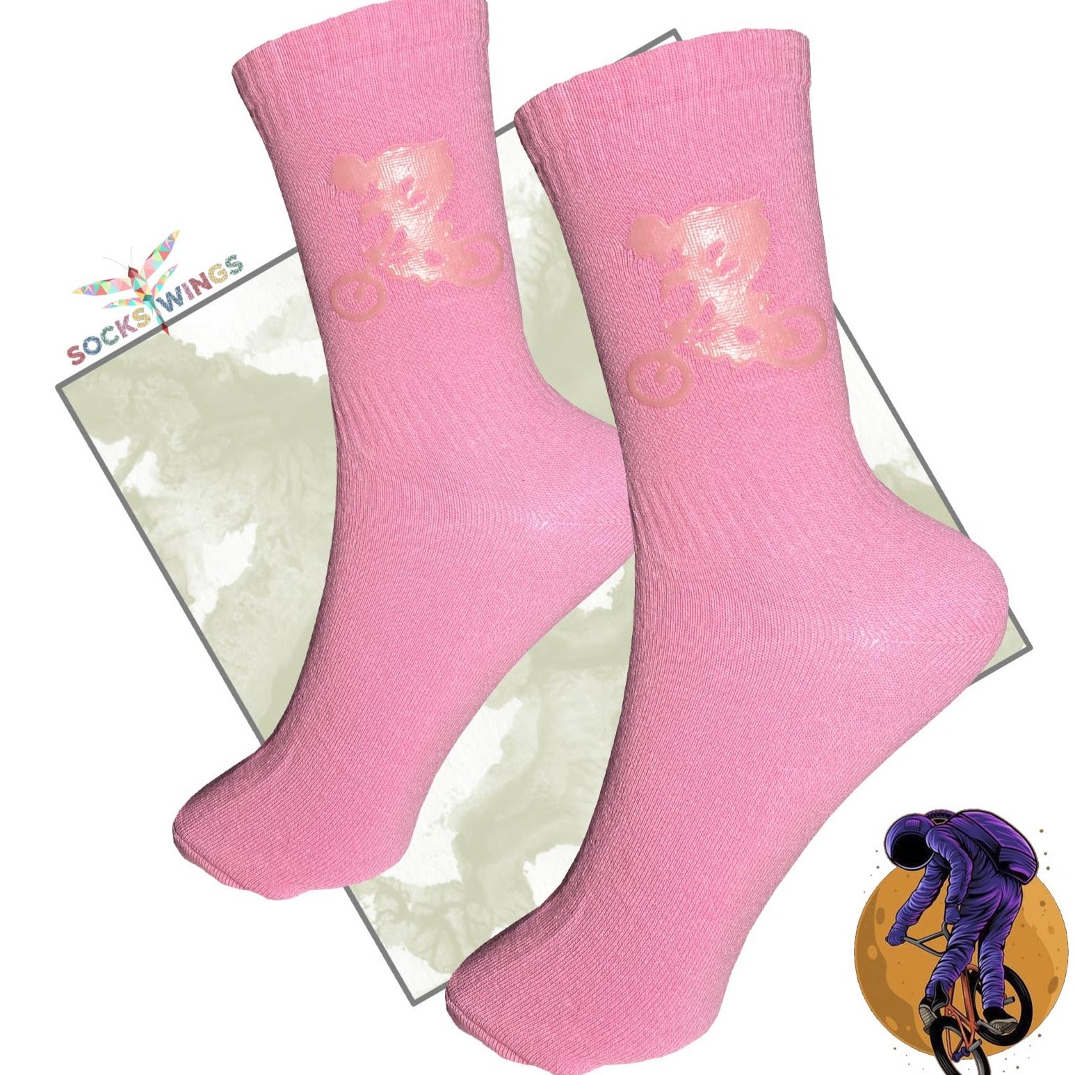 Fahrrad Rosa Socken