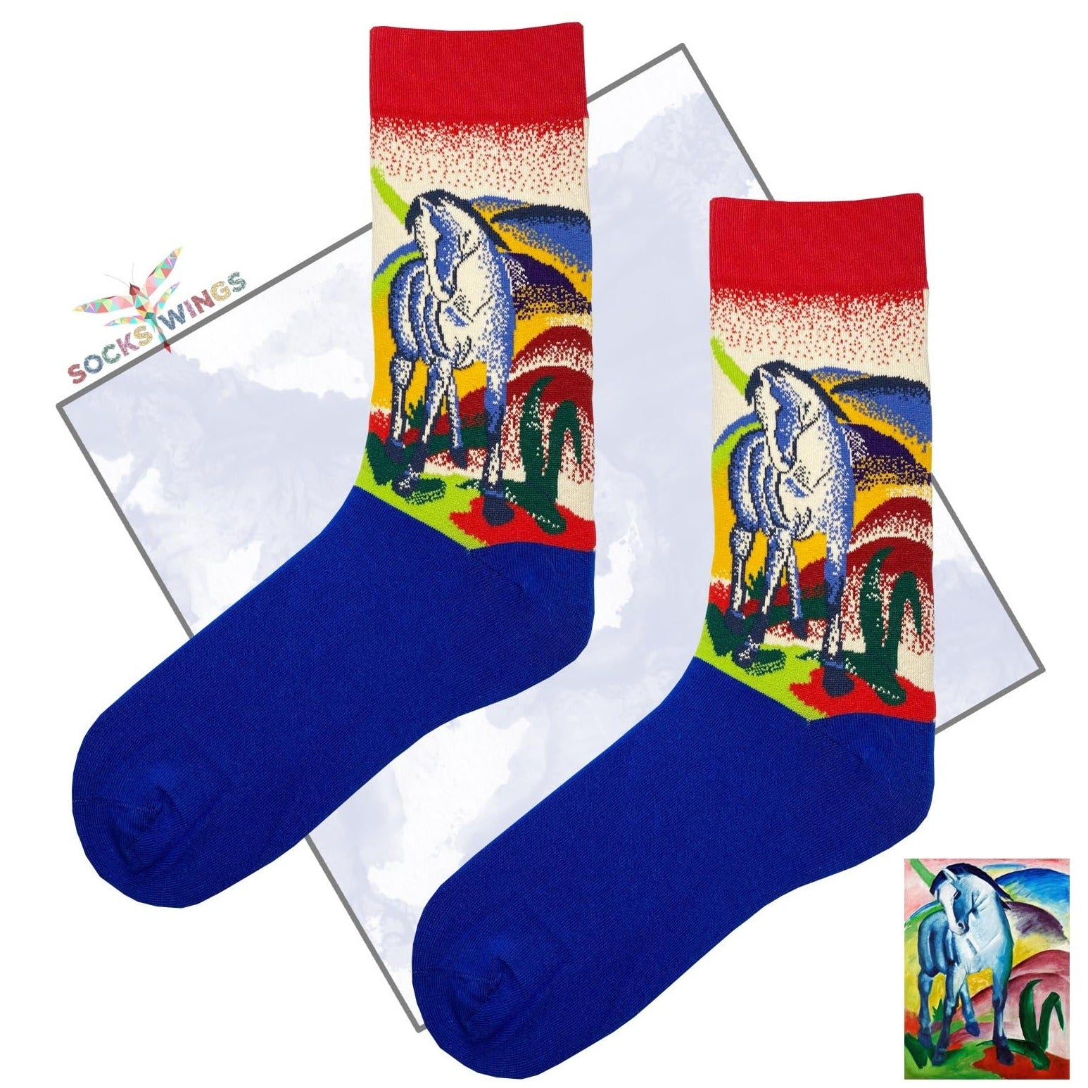 Franz Marc Blue Horse Socken