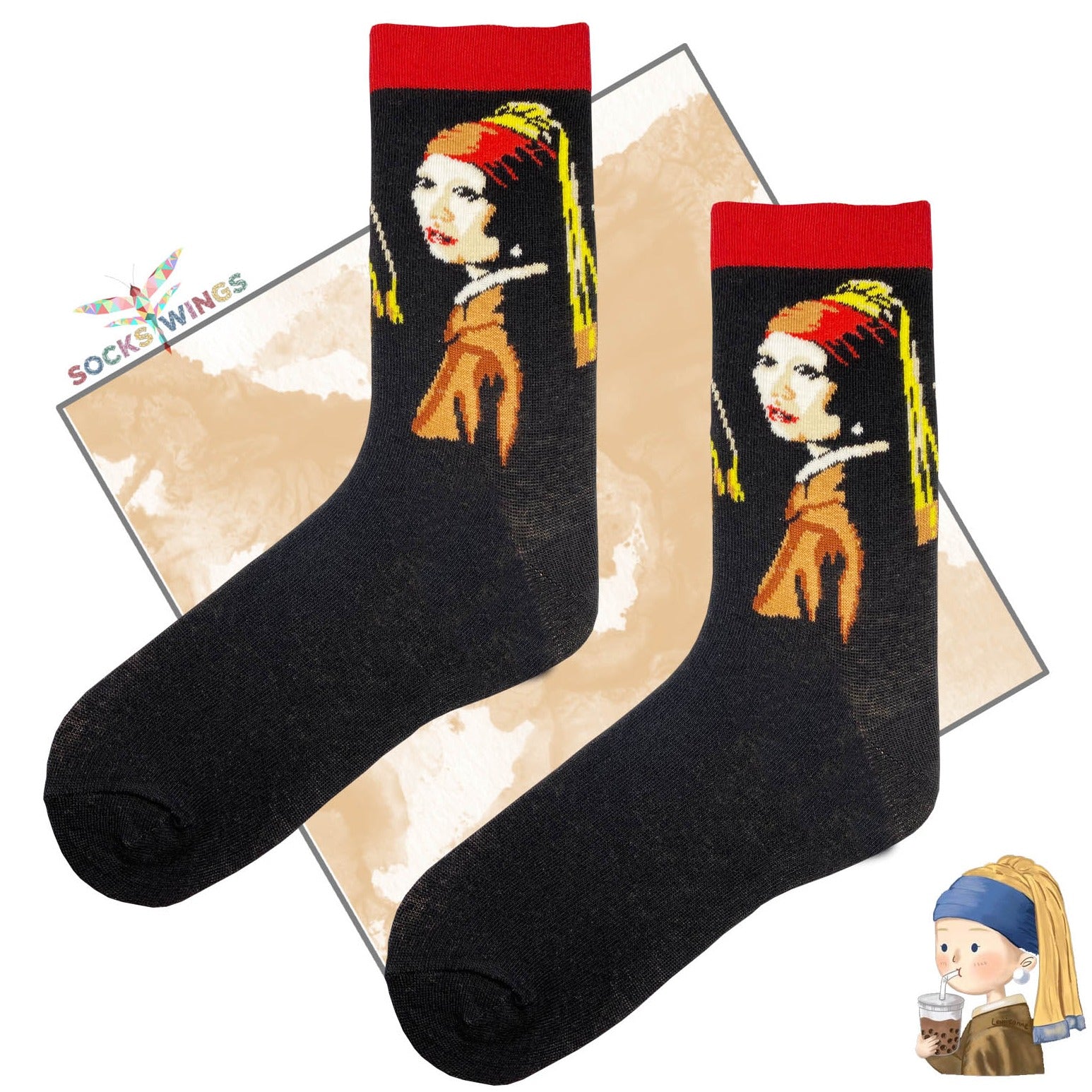 Girl with a Pearl Earring Socken