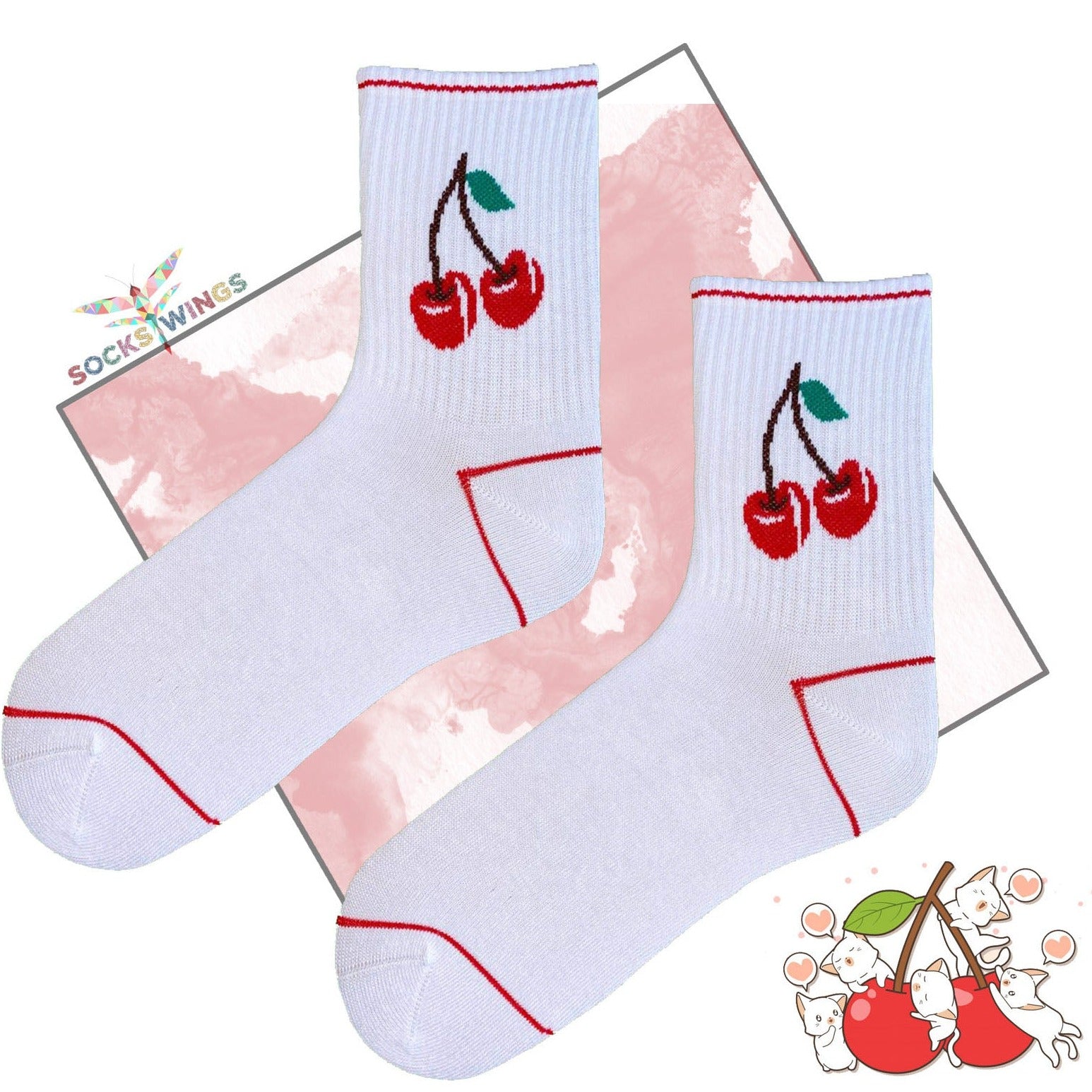 Mini Kirsche Socken 2