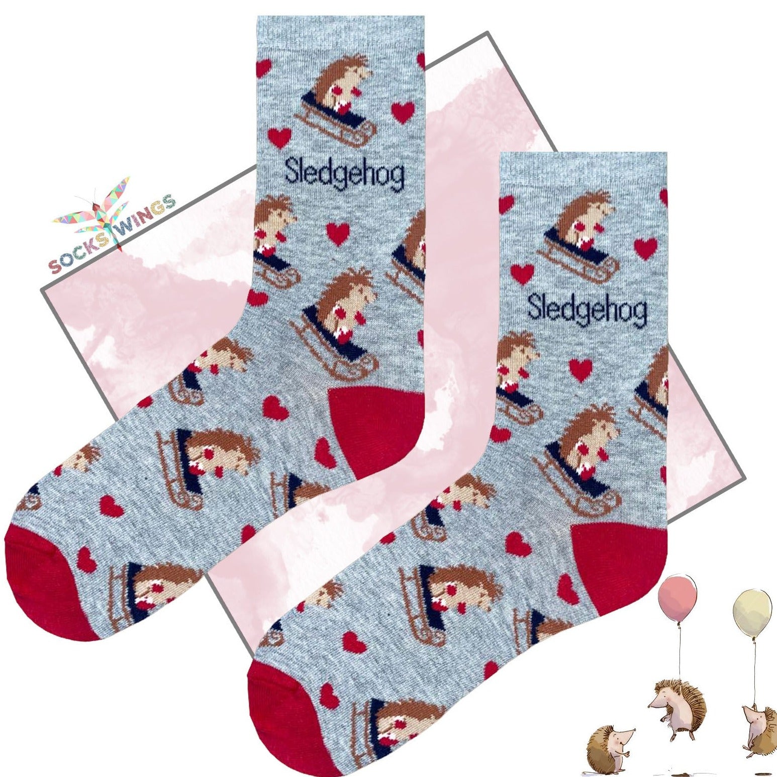 Sledgehog Igel Socken