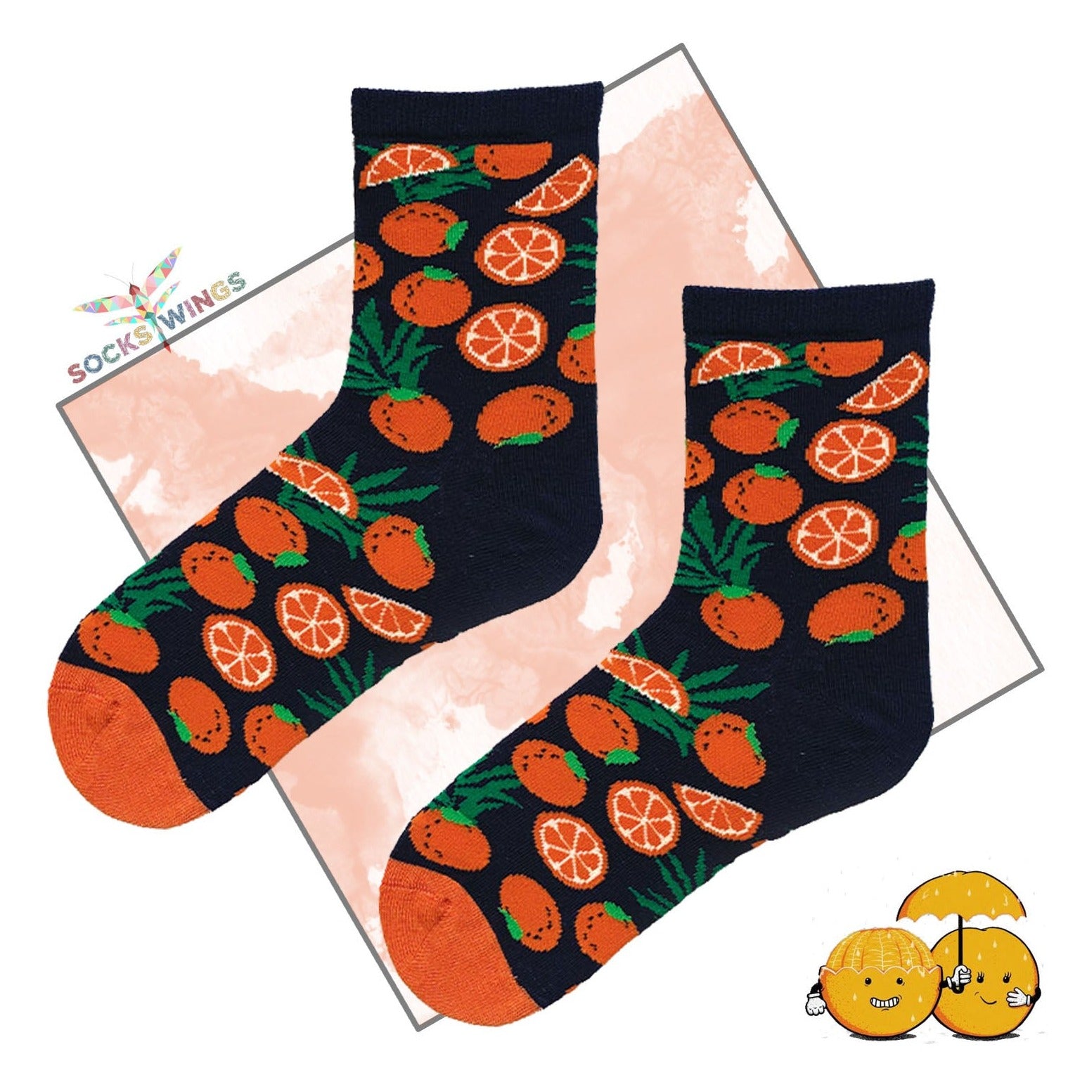 Mini Orangen Socken