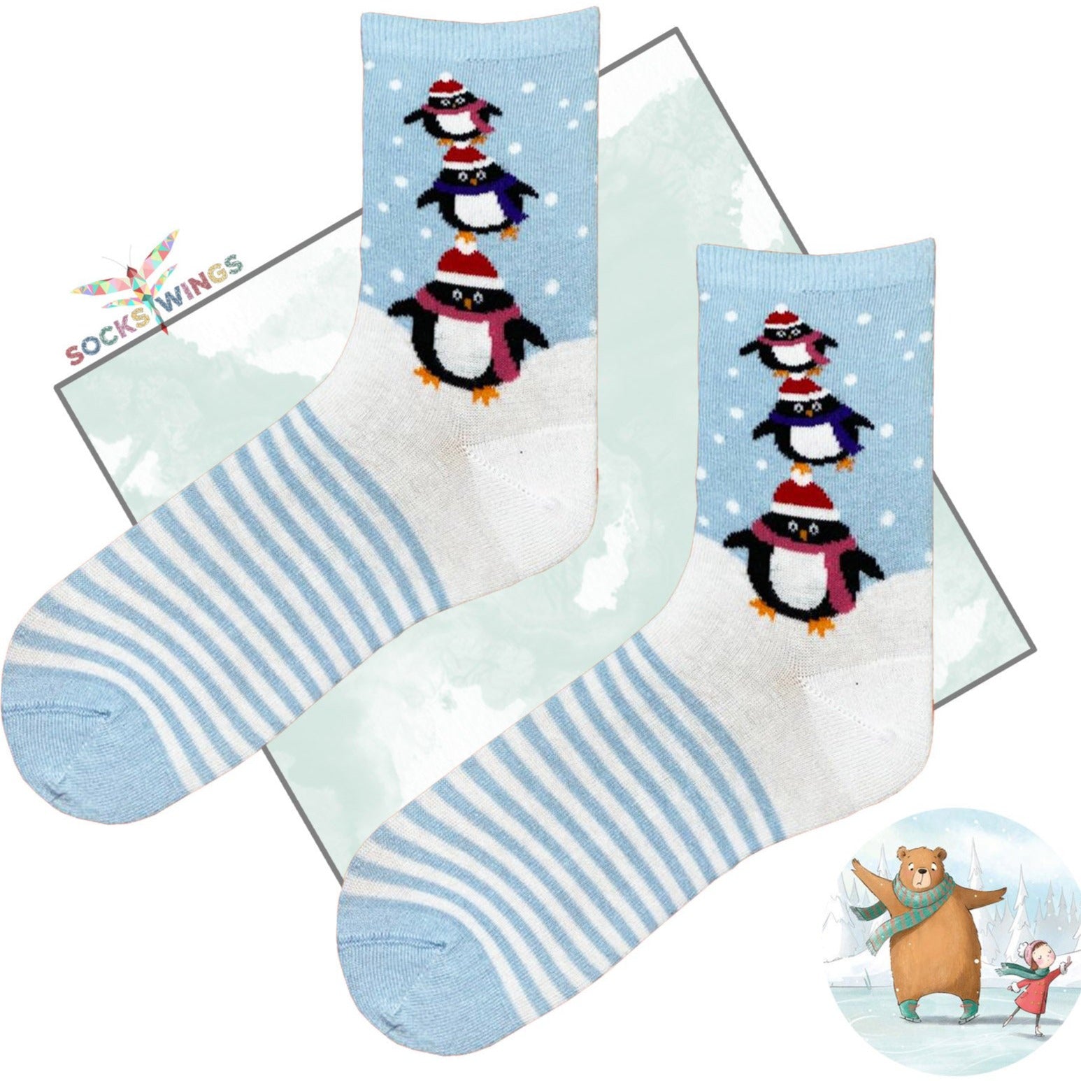 Pinguin Winter Socken