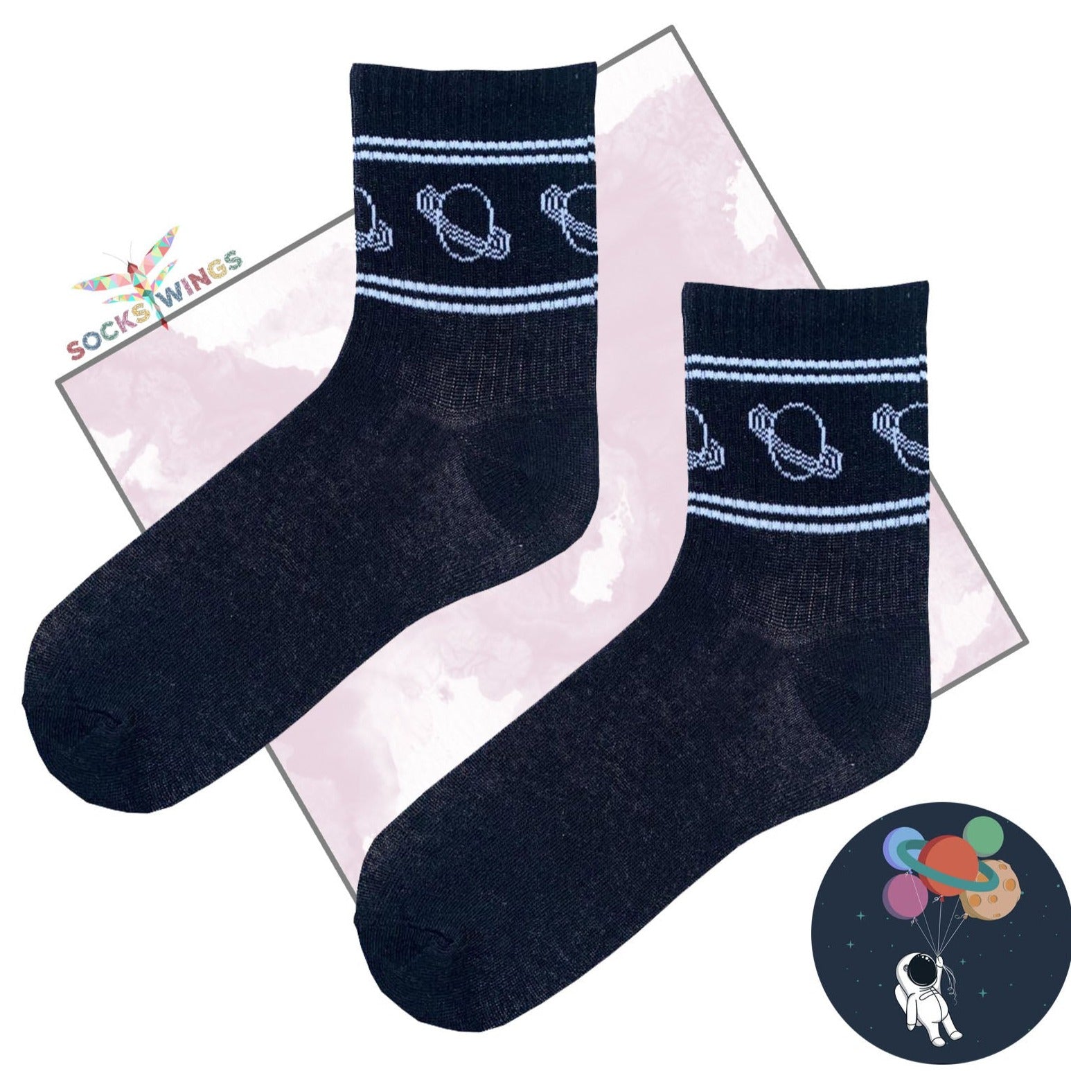 Planet Saturn Socken