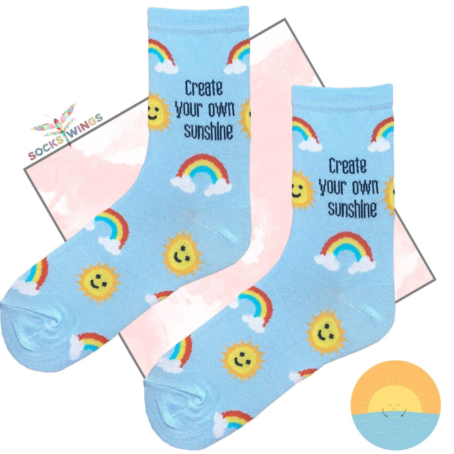 Create your own sunshine Socken