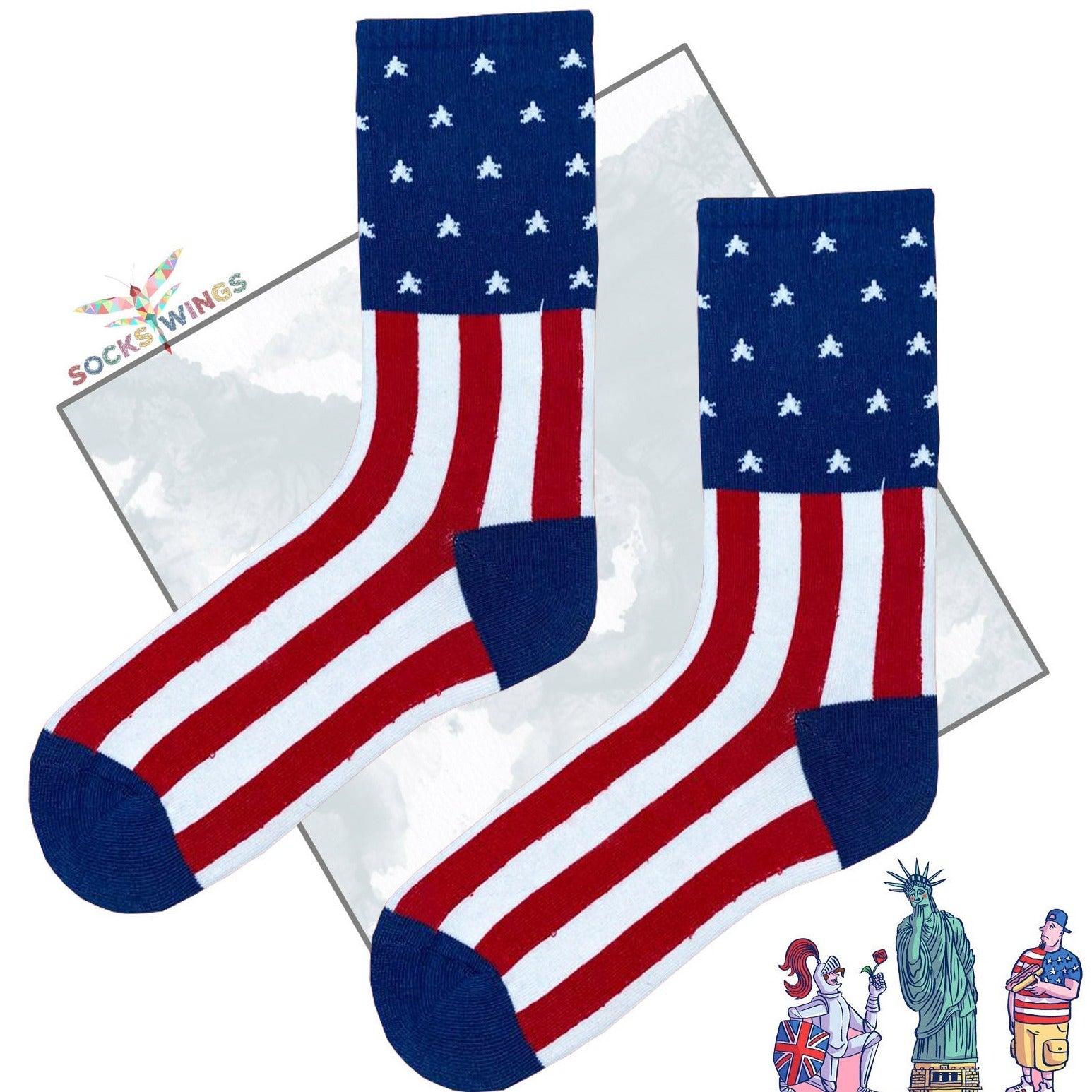 Amerika Flagge Socken